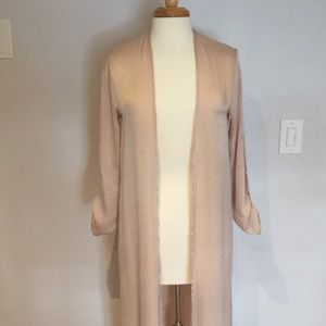 Rose gold duster coat